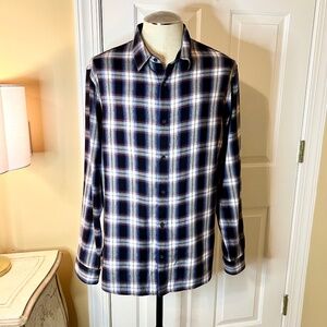 EUC Men's Vince Classic Fit Plaid Shirt Super Soft Size XL